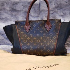 Authentic Louis Vuitton Tote W PM Mono Noir